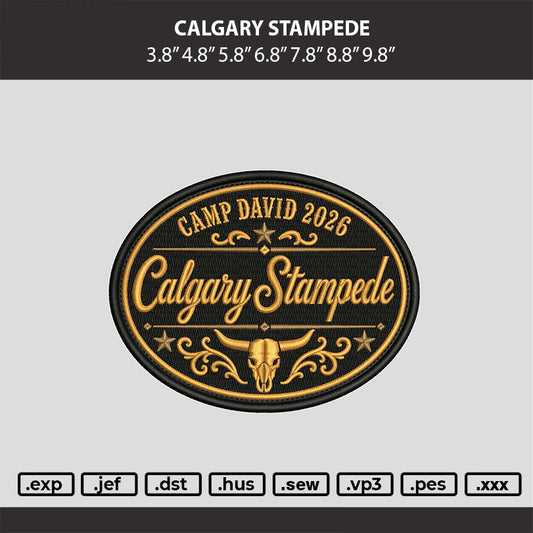 CALGARY  Embroidery Machine Design File