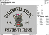 California State Embroidery File 6 sizes