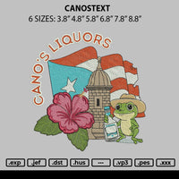 Canostext Embroidery File 6 sizes