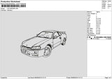 Car 0509b Embroidery File 6 sizes