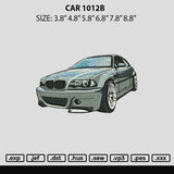 Car 1012 Embroidery File 6 sizes