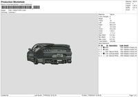 Car 1109 Embroidery File 6 sizes