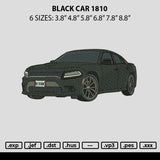 Black Car 1810 Embroidery File 6 sizes