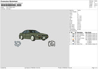 Car 2706 Embroidery File 6 sizes