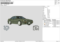 Car 2706 Embroidery File 6 sizes