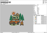 Camping 0112 Embroidery File 6 sizes