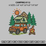 Camping 0112 Embroidery File 6 sizes
