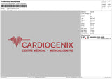 Cardiogenix Embroidery File 4 size