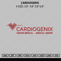 Cardiogenix Embroidery File 4 size