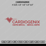 Cardiogenix Embroidery File 4 size