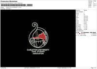 Carleton Univ Embroidery File 5 sizes