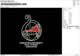 Carleton Univ Embroidery File 5 sizes