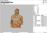Player 15 Embroidery File 6 sizes