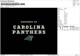 Caroline Panthers Embroidery File 6 sizes