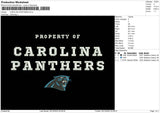 Caroline Panthers Embroidery File 6 sizes