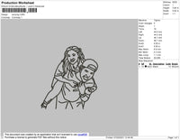Carrying Embroidery File 4 size