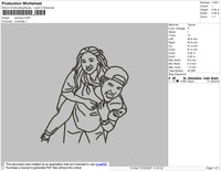 Carrying Embroidery File 4 size