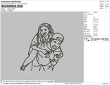 Carrying Embroidery File 4 size