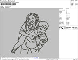 Carrying Embroidery File 4 size
