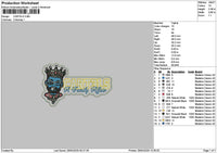 Cartelstext Embroidery File 6 sizes