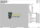 Cartelstext Embroidery File 6 sizes