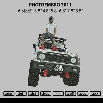 Photoembro 3011 Embroidery File 6 sizes