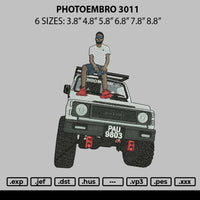 Photoembro 3011 Embroidery File 6 sizes