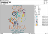 Casa Text 0906 Embroidery Machine Design File 6 sizes