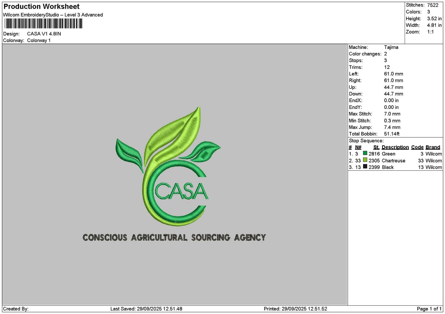 Casatext Embroidery 2 Files