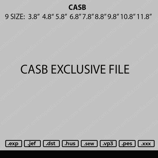 CASB Embroidery Fie 9 size