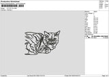 Cat 0411 Embroidery File 6 sizes