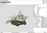 Cat 2112 Embroidery File 6 sizes