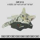 Cat 2112 Embroidery File 6 sizes