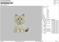 Cat 2807 Embroidery File 6 sizes