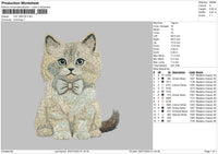 Cat 2807 Embroidery File 6 sizes