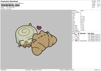 Cat1304 Embroidery File 6 sizes