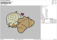 Cat1304 Embroidery File 6 sizes