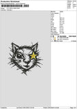 Cat Lines 2401 Embroidery File 6 sizes