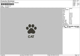Cat Paw 03 Embroidery File 6 sizes