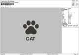 Cat Paw 03 Embroidery File 6 sizes