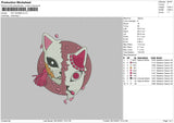 Cat Women Embroidery File 4 size