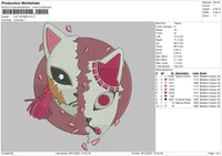 Cat Women Embroidery File 4 size