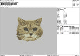 Cat 1011 Embroidery File 6 sizes