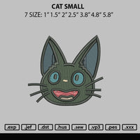 Cat Small Embroidery File 6 sizes