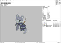 Cat V5 Embroidery File 4 size