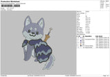 Cat V5 Embroidery File 4 size