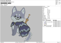 Cat V5 Embroidery File 4 size