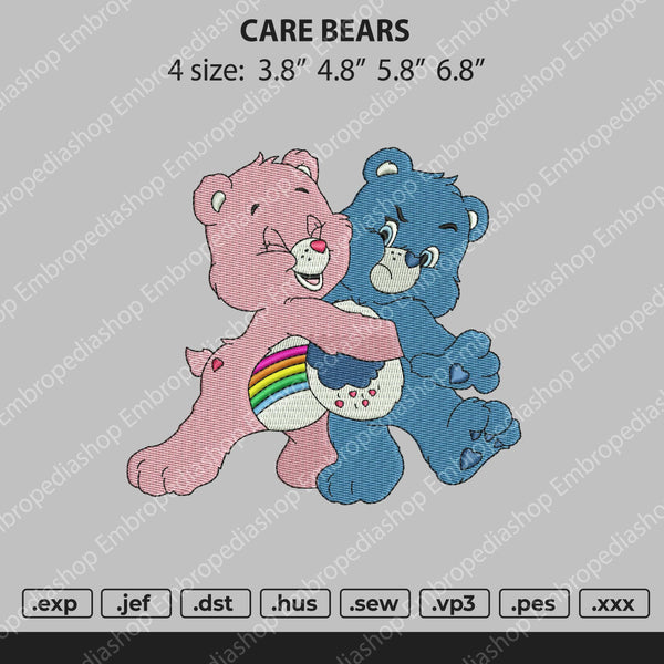 Care Bears Embroidery File 4 size