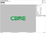 Cbre Embroidery File 6 sizes