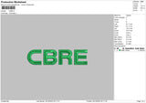 Cbre Embroidery File 6 sizes